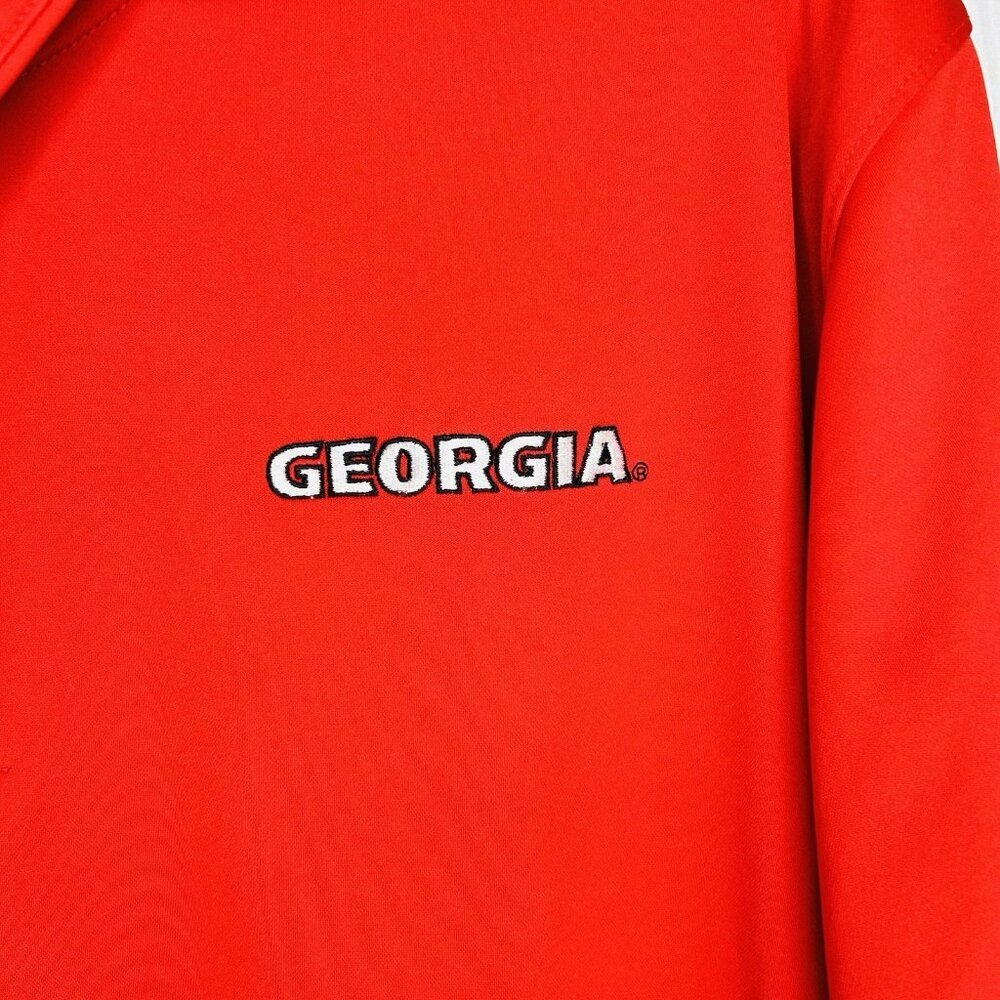 Nike Dri Fit Georgia Bulldogs Polo Shirt Mens Size XXL Red Embroidered - Picture 6 of 9